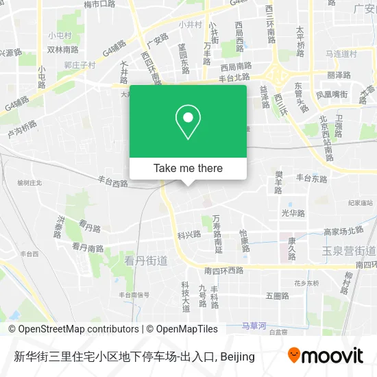 新华街三里住宅小区地下停车场-出入口 map