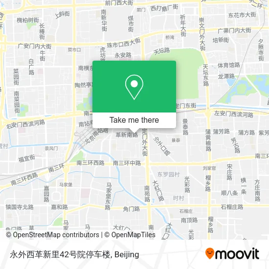 永外西革新里42号院停车楼 map