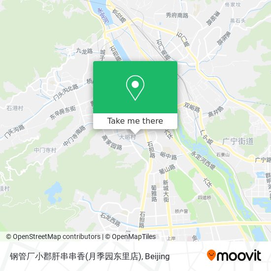 钢管厂小郡肝串串香(月季园东里店) map