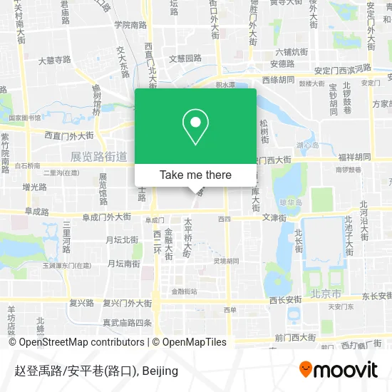 赵登禹路/安平巷(路口) map