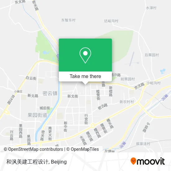 和沨美建工程设计 map