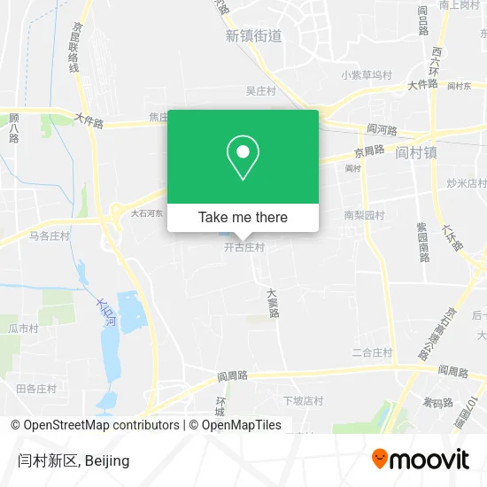 闫村新区 map
