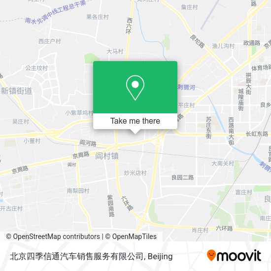 北京四季信通汽车销售服务有限公司 map