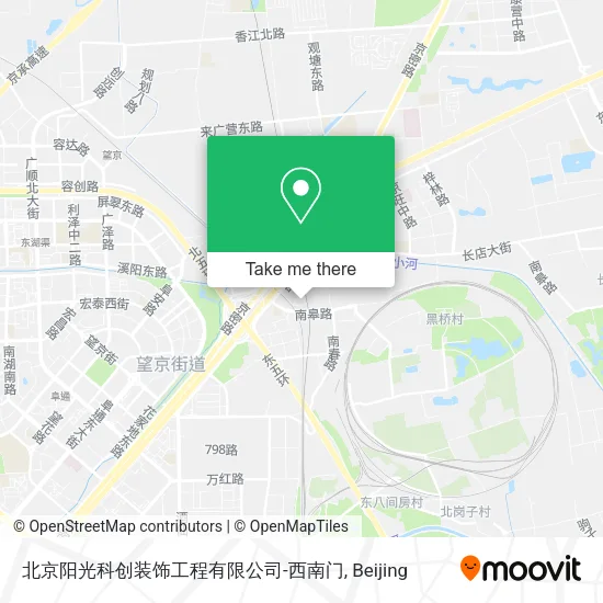 北京阳光科创装饰工程有限公司-西南门 map