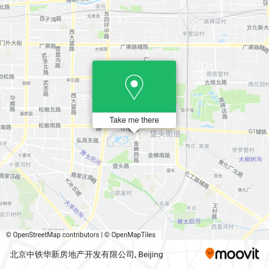 北京中铁华新房地产开发有限公司 map