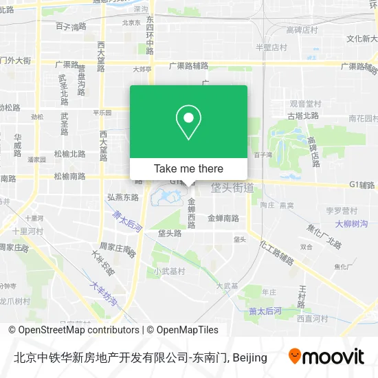 北京中铁华新房地产开发有限公司-东南门 map