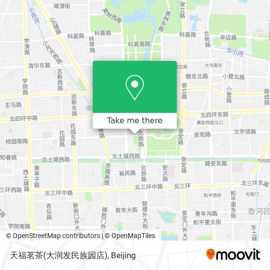 天福茗茶(大润发民族园店) map
