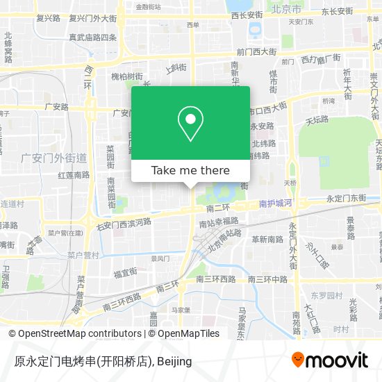 原永定门电烤串(开阳桥店) map