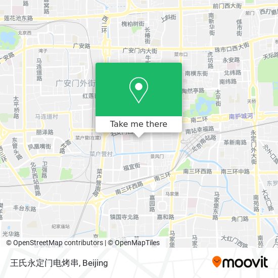 王氏永定门电烤串 map