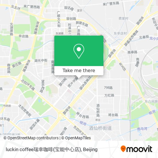luckin coffee瑞幸咖啡(宝能中心店) map
