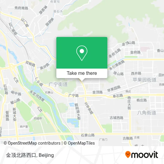 金顶北路西口 map