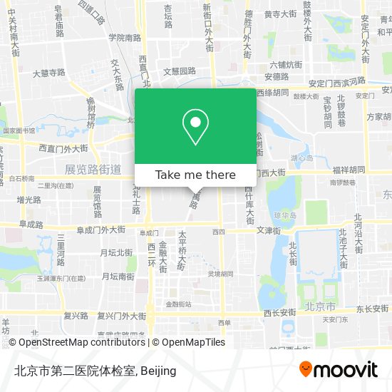 北京市第二医院体检室 map