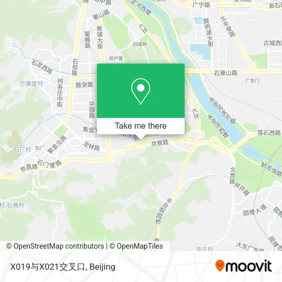X019与X021交叉口 map