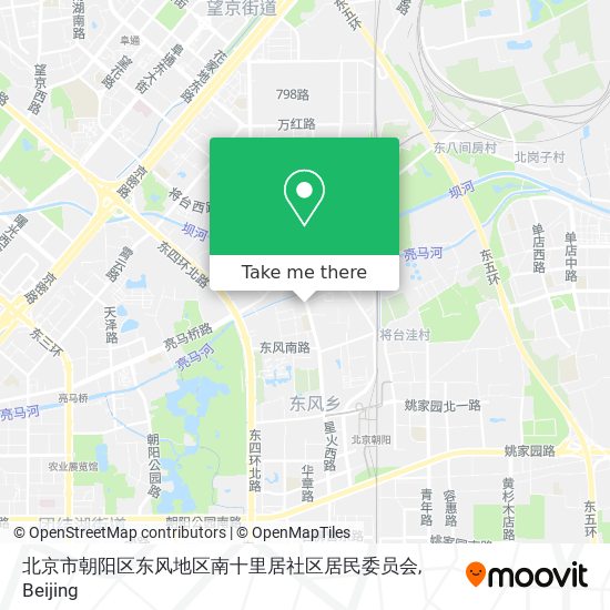 北京市朝阳区东风地区南十里居社区居民委员会 map