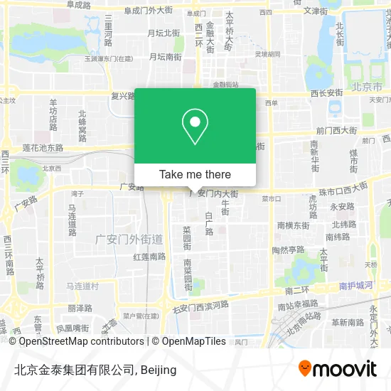 北京金泰集团有限公司 map