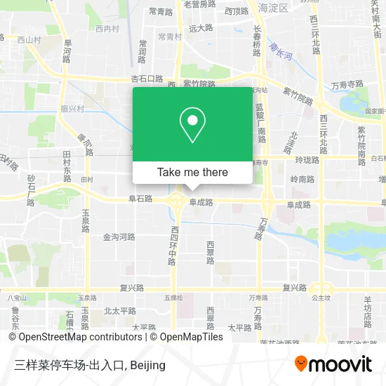 三样菜停车场-出入口 map