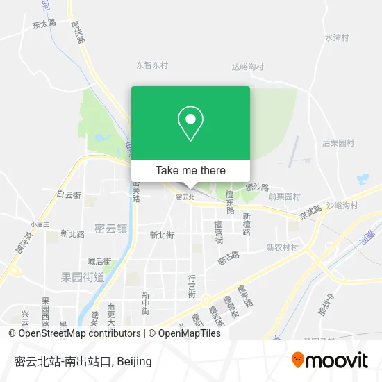 密云北站-南出站口 map