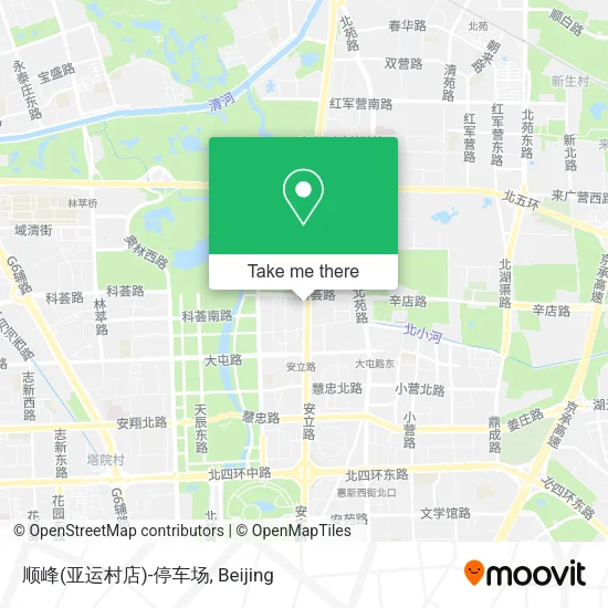 顺峰(亚运村店)-停车场 map