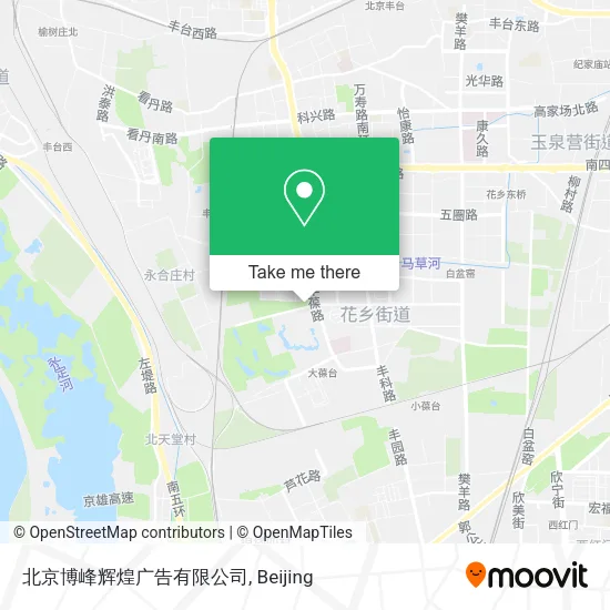 北京博峰辉煌广告有限公司 map