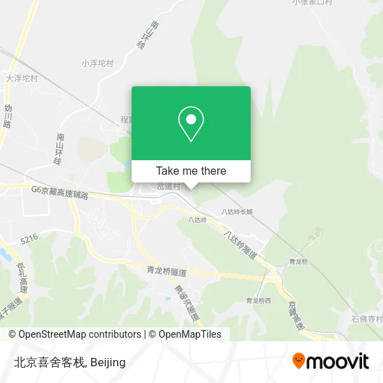 北京喜舍客栈 map