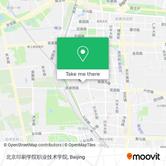 北京印刷学院职业技术学院 map