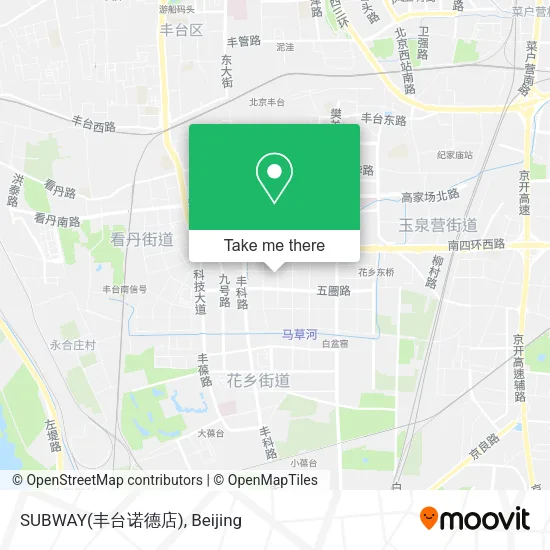 SUBWAY(丰台诺德店) map