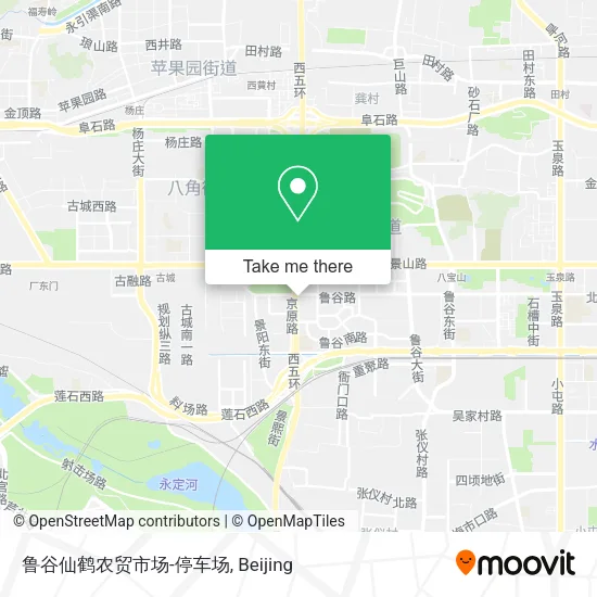 鲁谷仙鹤农贸市场-停车场 map