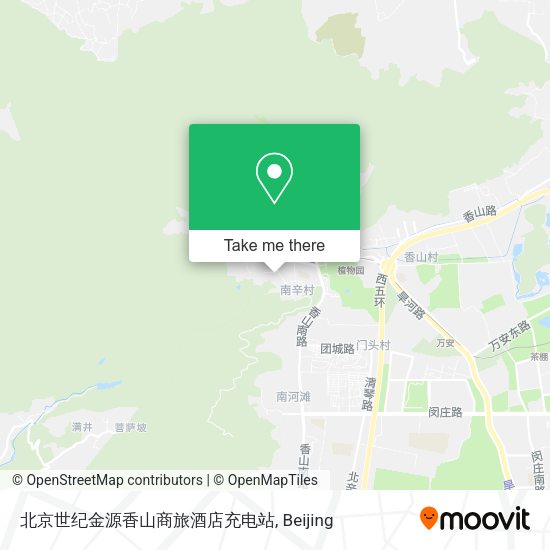 北京世纪金源香山商旅酒店充电站 map