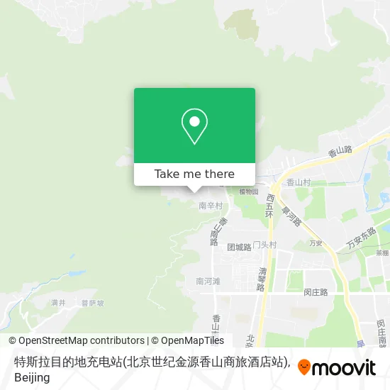 特斯拉目的地充电站(北京世纪金源香山商旅酒店站) map