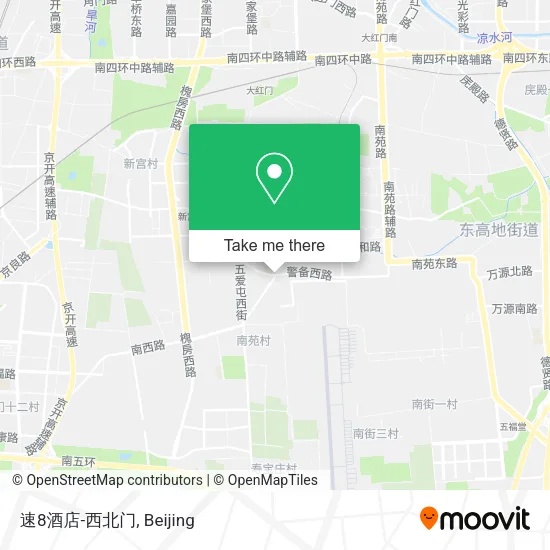 速8酒店-西北门 map