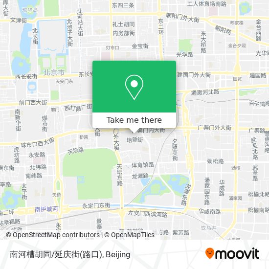 南河槽胡同/延庆街(路口) map