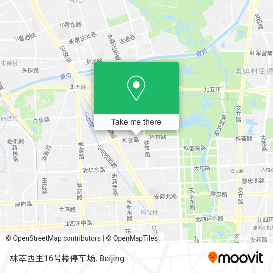 林萃西里16号楼停车场 map