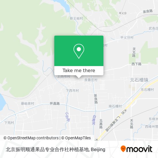 北京振明顺通果品专业合作社种植基地 map