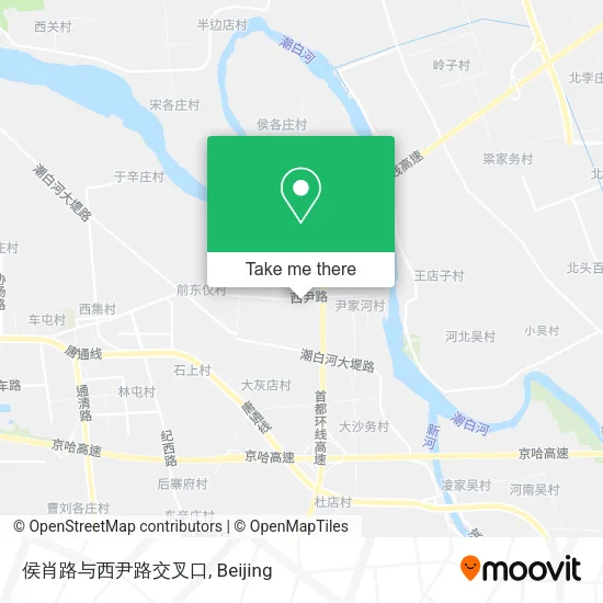侯肖路与西尹路交叉口 map