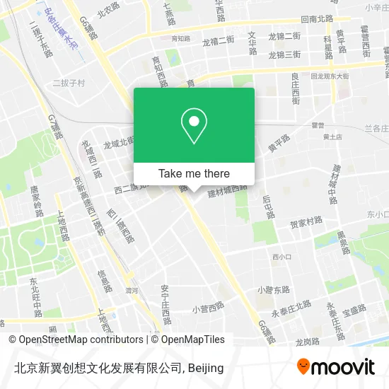 北京新翼创想文化发展有限公司 map