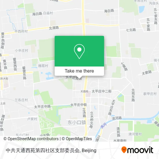 中共天通西苑第四社区支部委员会 map