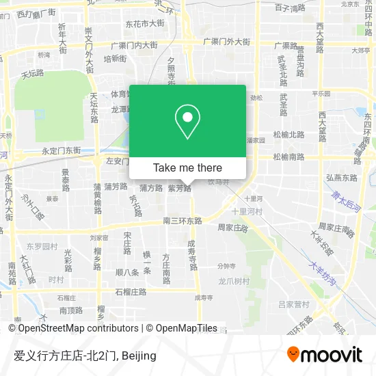 爱义行方庄店-北2门 map