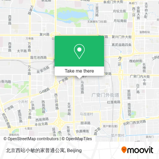 北京西站小敏的家普通公寓 map