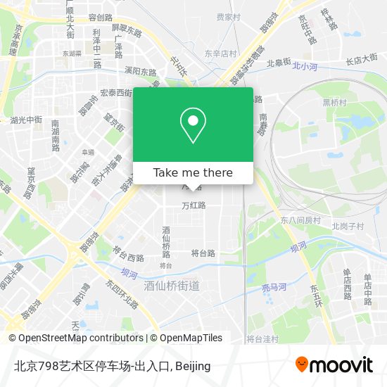 北京798艺术区停车场-出入口 map