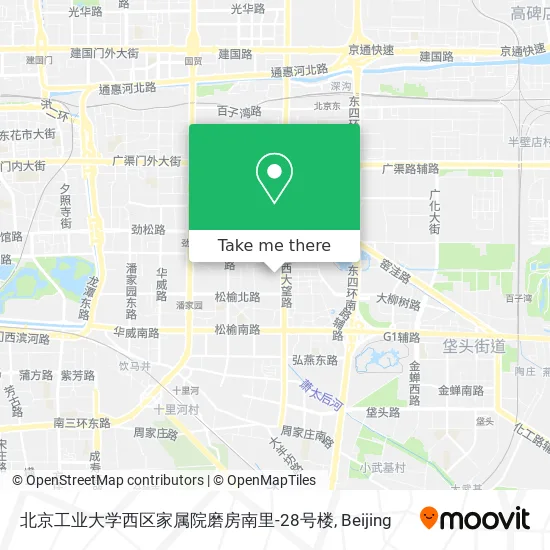 北京工业大学西区家属院磨房南里-28号楼 map