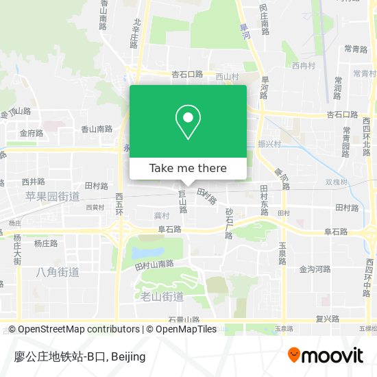 廖公庄地铁站-B口 map