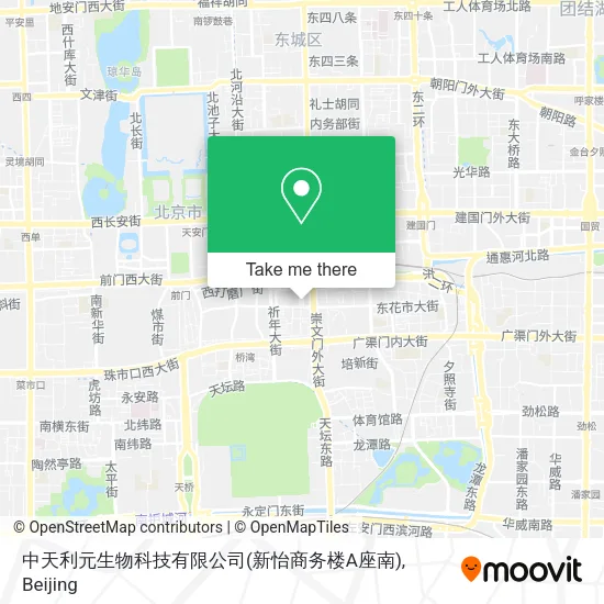 中天利元生物科技有限公司(新怡商务楼A座南) map