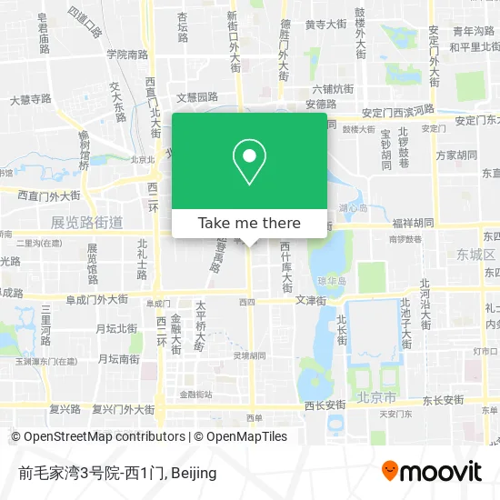 前毛家湾3号院-西1门 map