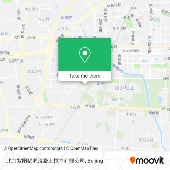 北京紫阳福源混凝土搅拌有限公司 map
