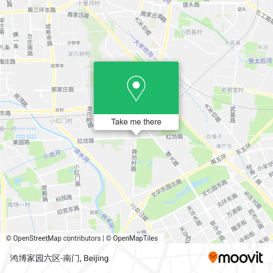 鸿博家园六区-南门 map