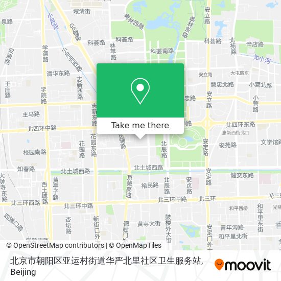 北京市朝阳区亚运村街道华严北里社区卫生服务站 map
