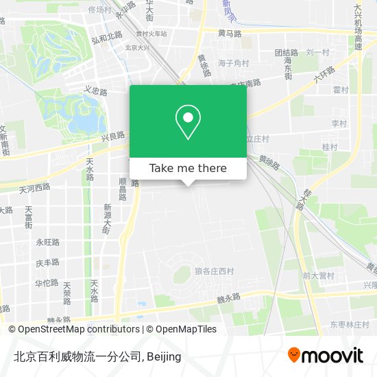 北京百利威物流一分公司 map