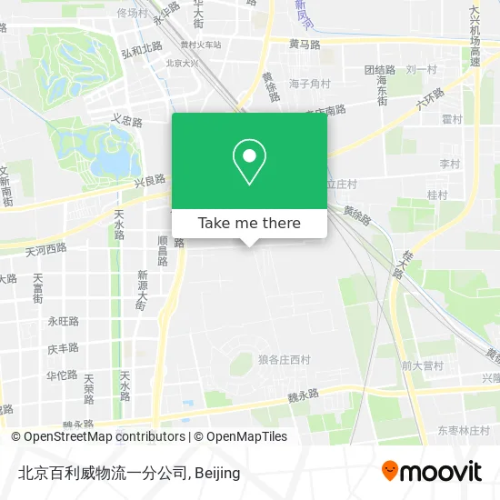 北京百利威物流一分公司 map