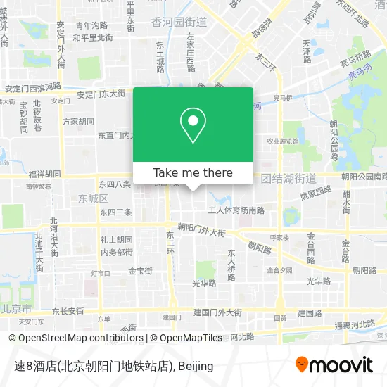 速8酒店(北京朝阳门地铁站店) map