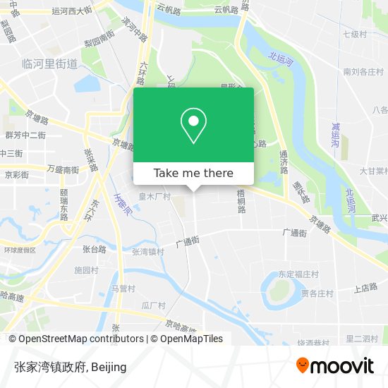 张家湾镇政府 map